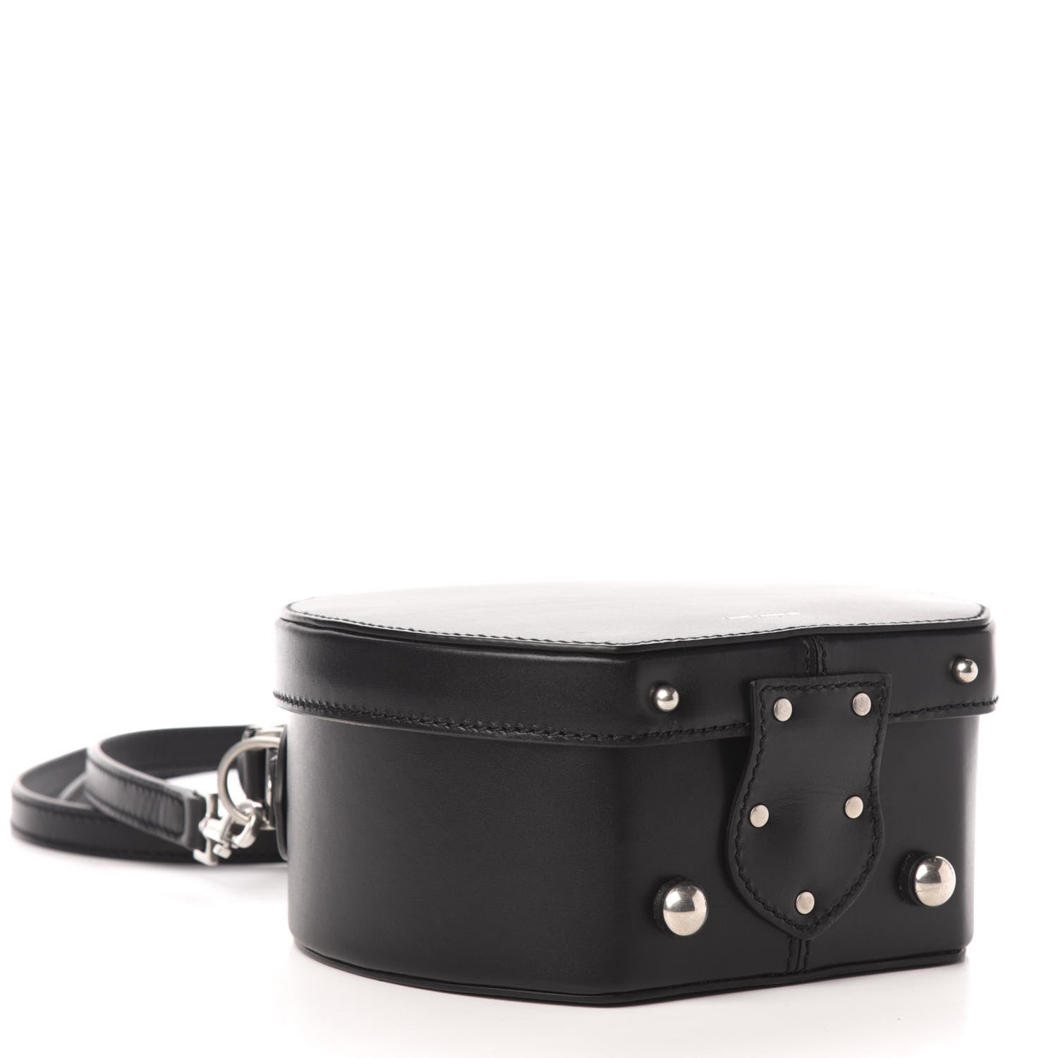 Saint Laurent Calfskin Small Mica Hat Box Black 4 of 10