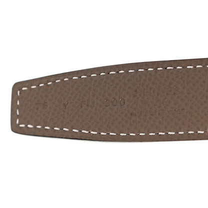 Hermes Swift Epsom 24mm Bubbles H Belt 75 Rouge De Coeur Etoupe 3 of 4