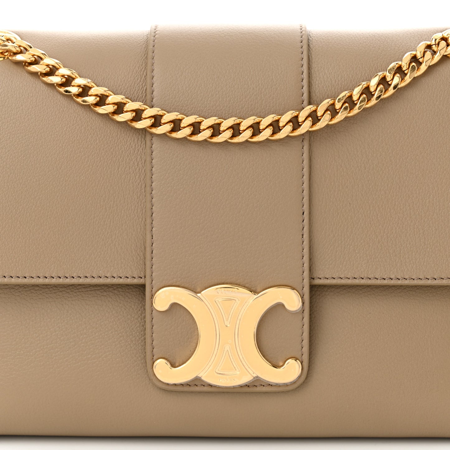 Supple Calfskin Medium Victoire Bag Brown Sepia