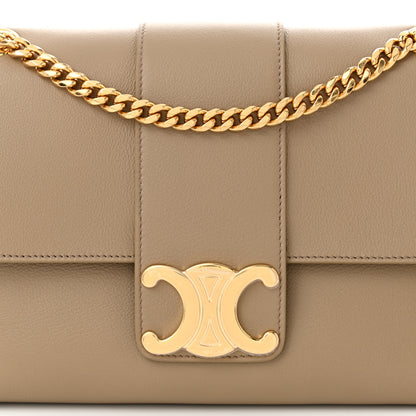 Celine Supple Calfskin Medium Victoire Bag Brown Sepia 7 of 10