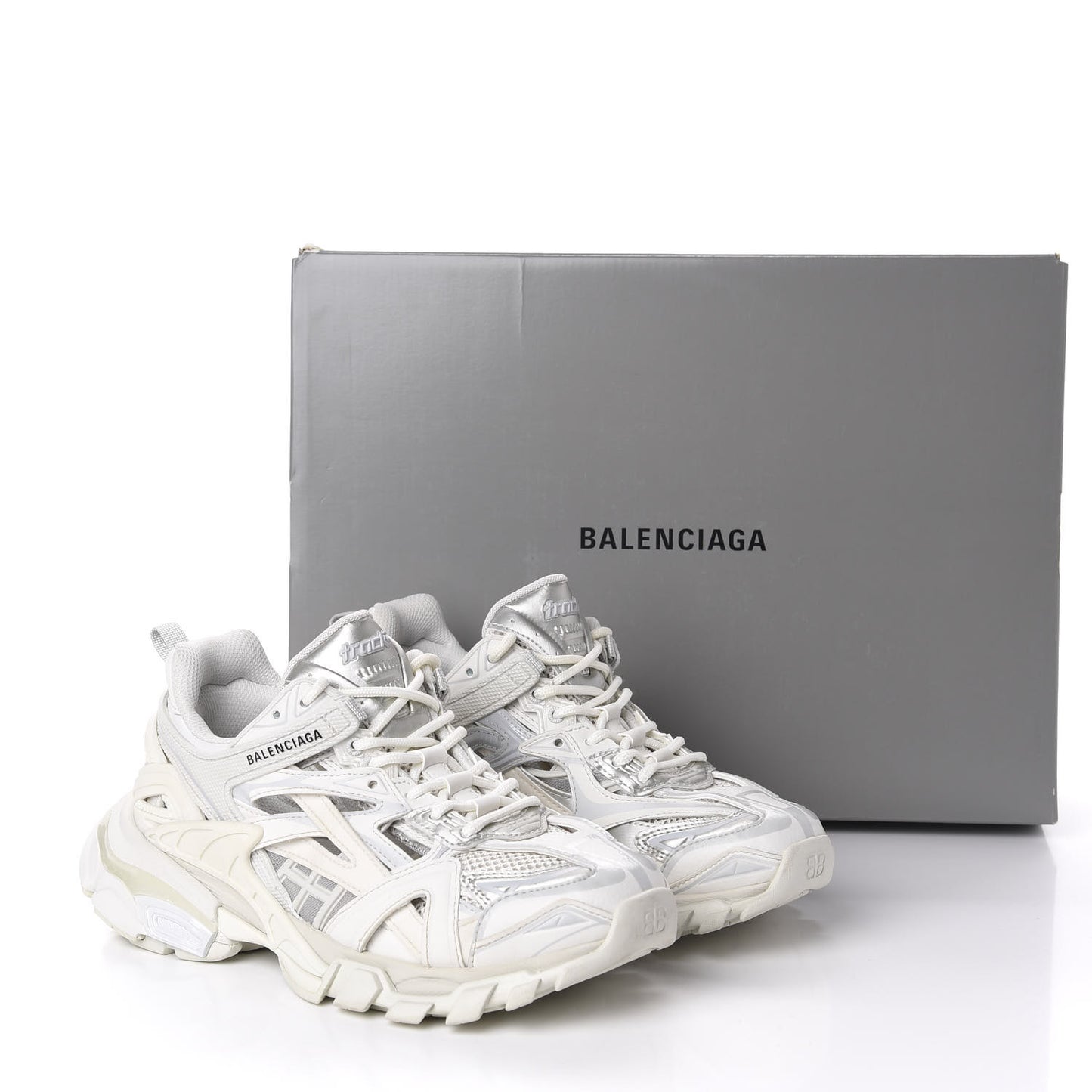 Rubber Mesh Womens Track.2 Open Sneakers 37 White