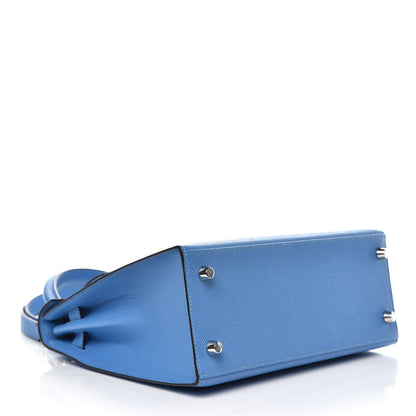 Hermes Epsom Kelly Sellier 25 Bleu Paradis 5 of 35