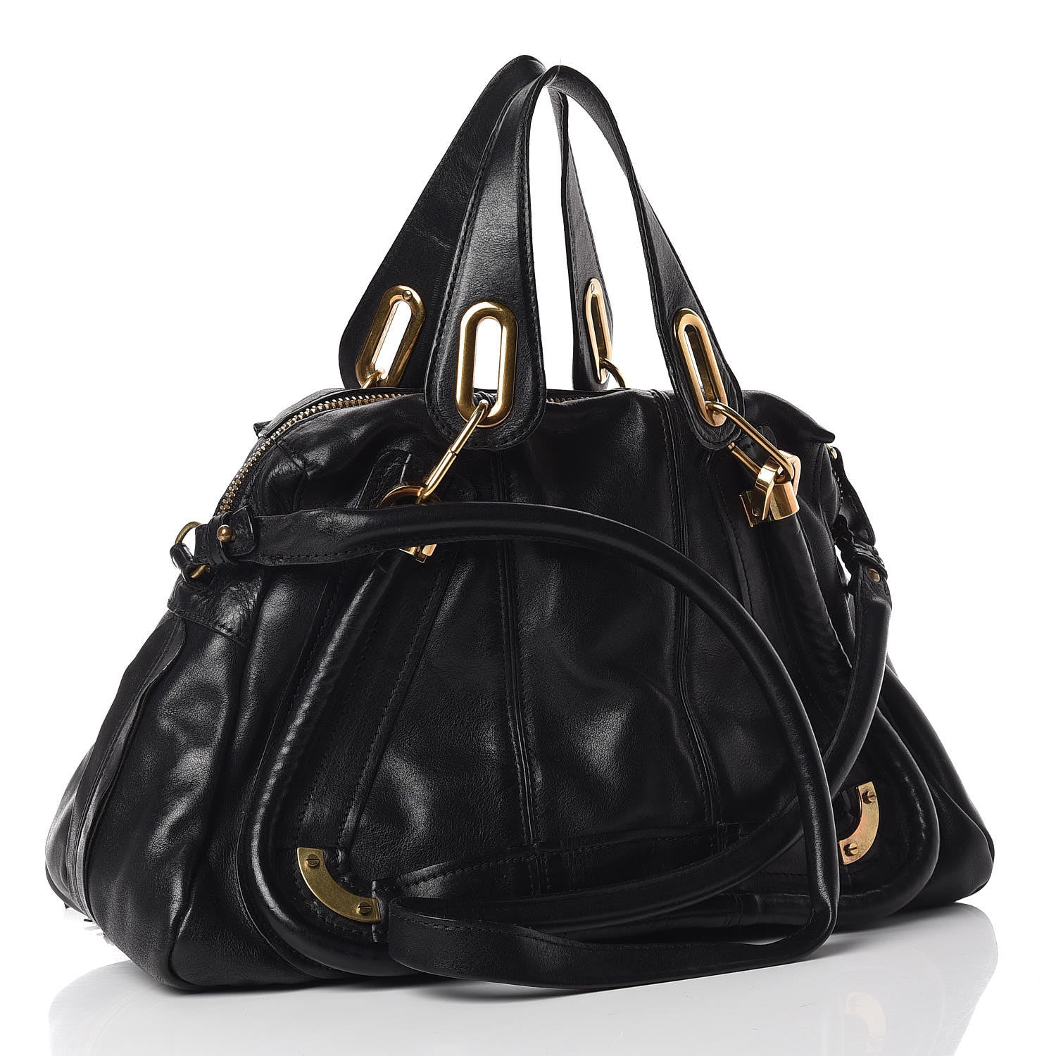 Chloe Calfskin Large Paraty Tassel Black 3 of 9