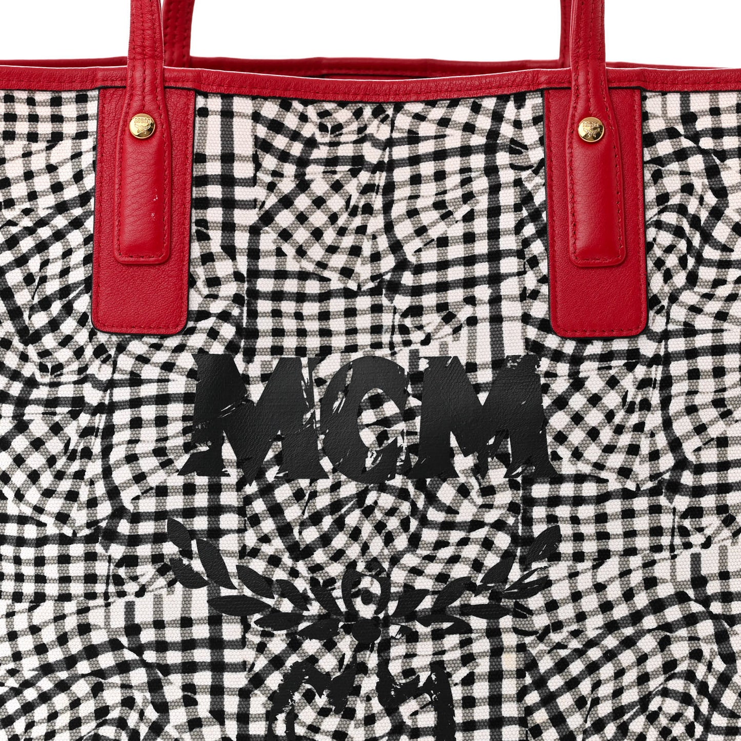 Visetos Medium Liz Reversible Shopper Tote Ruby Red