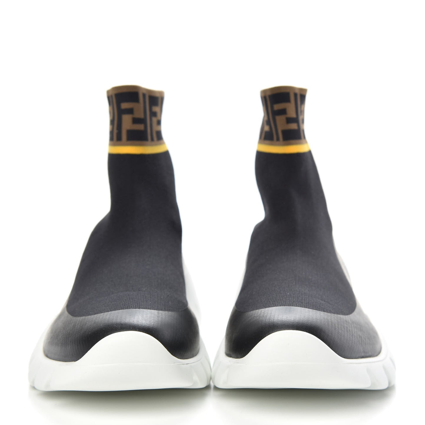 Jersey FF Mania Mens High Top Sock Sneakers 11 Black Tobacco Yema