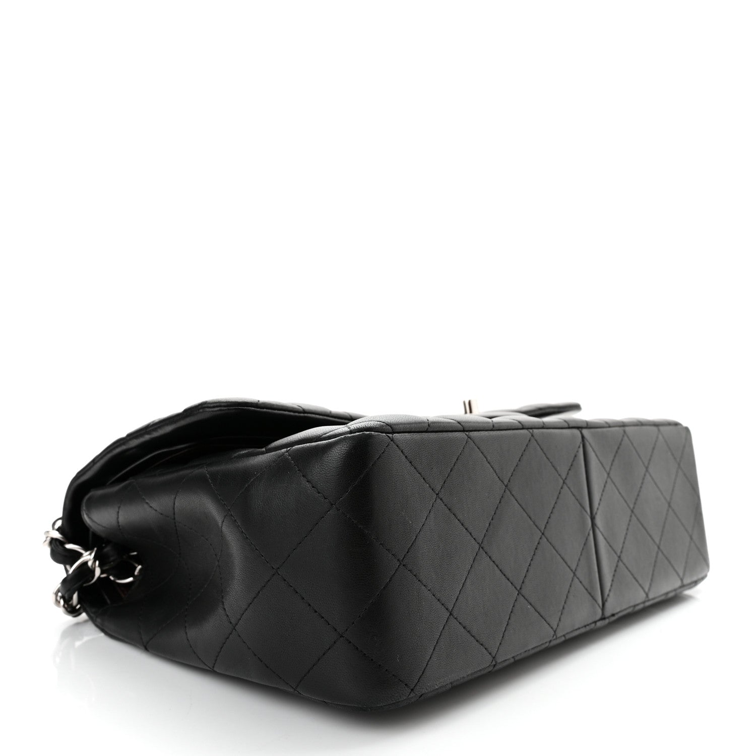 Chanel Lambskin Quilted Jumbo Double Flap Black 4 of 10