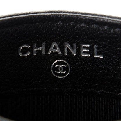 Chanel Sheepskin Chevron Quilted Reissue Card Holder So Black 5 of 7