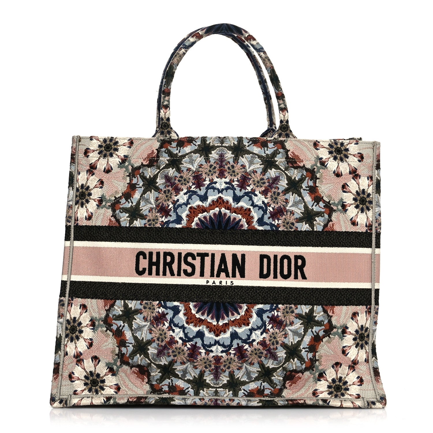 Christian Dior Canvas Embroidered Large KaleiDioroscopic Book Tote Multicolor 1 of 9