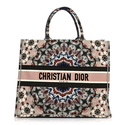 Christian Dior Canvas Embroidered Large KaleiDioroscopic Book Tote Multicolor 1 of 9