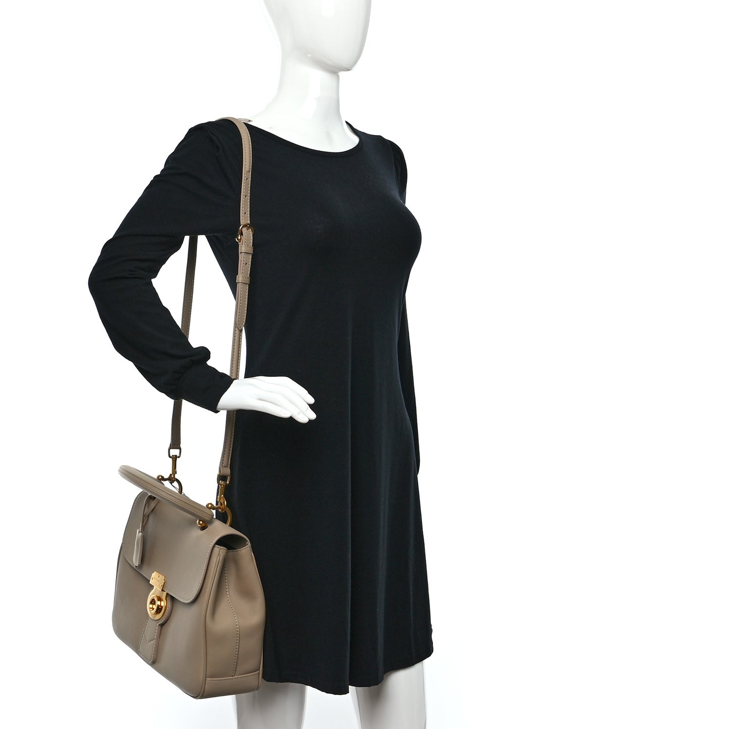 Trench Calfskin Medium DK88 Top Handle Bag Honey