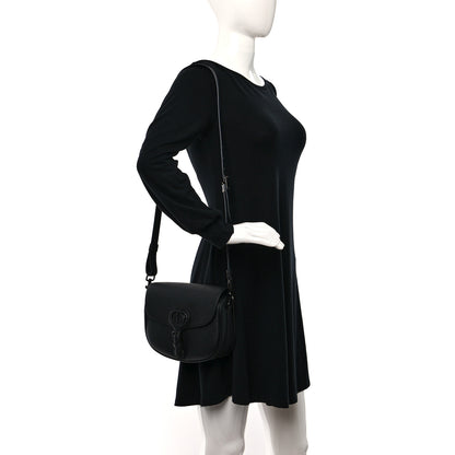 Christian Dior Grained Calfskin Medium Bobby Flap Black 2 of 8