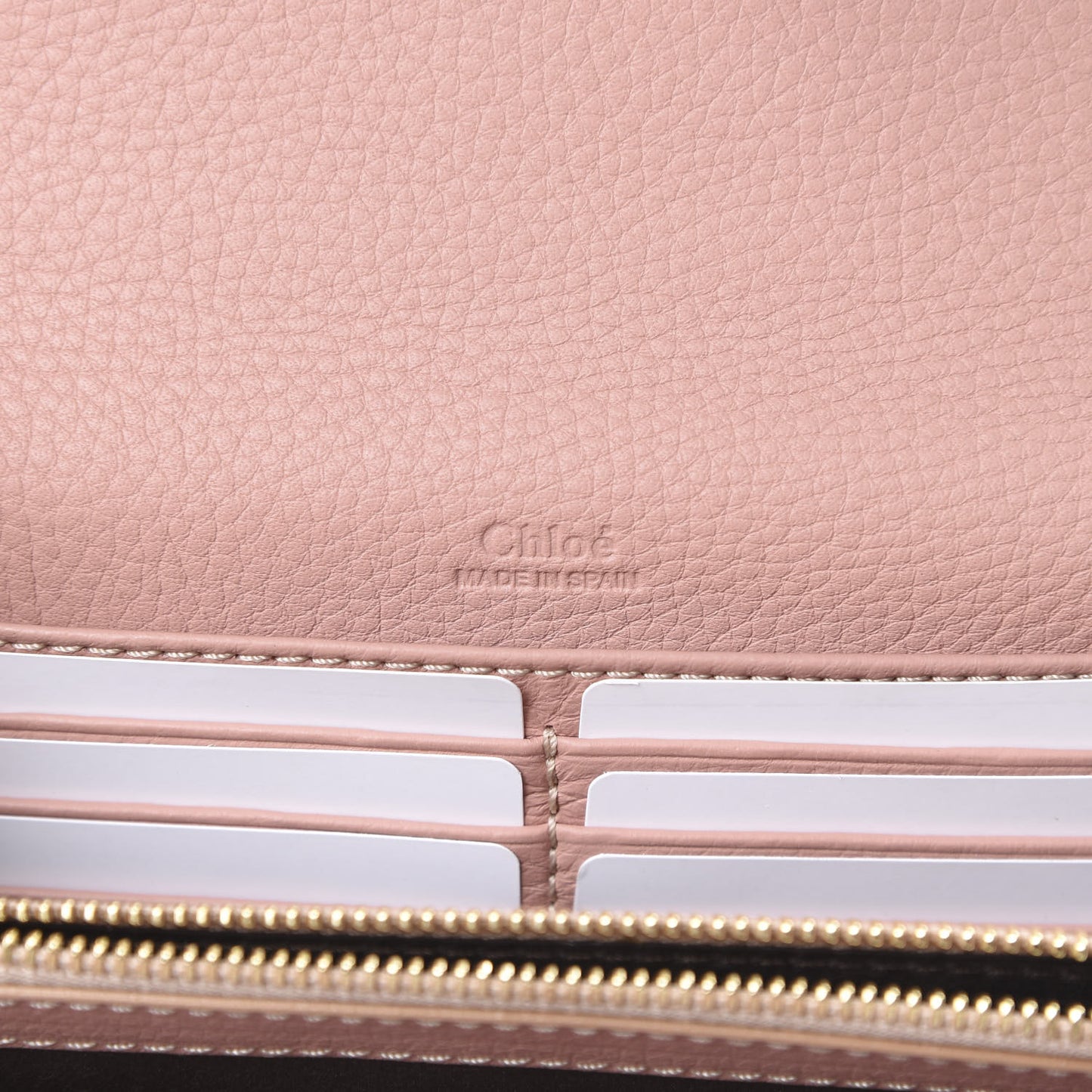Calfskin Marcie Long Continental Flap Wallet Fallow Pink