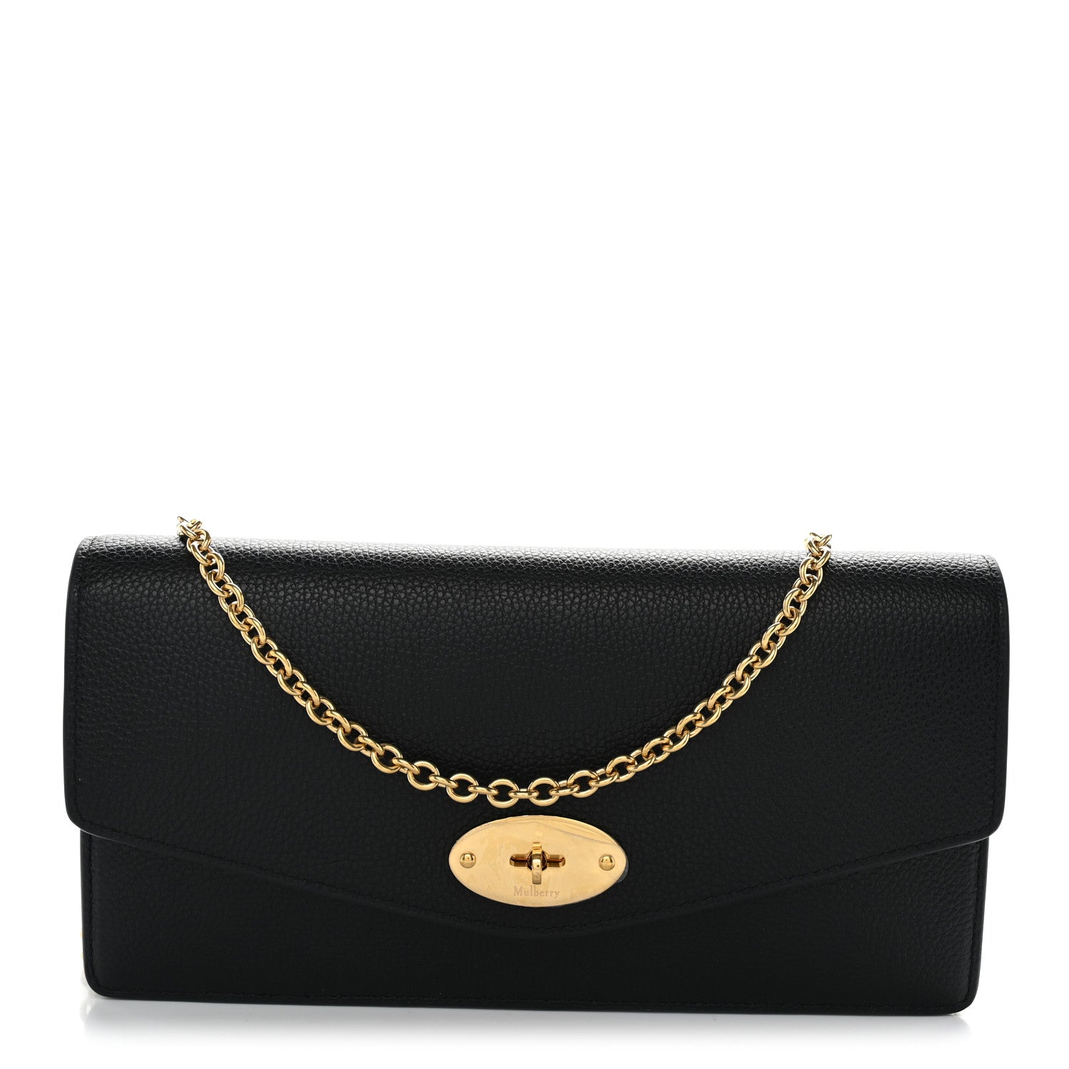 Mulberry Small Classic Grain Calfskin Darley Clutch Clay 1 of 10