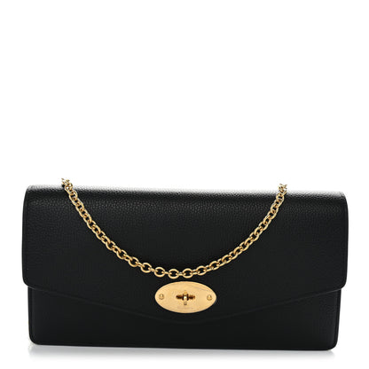 Mulberry Small Classic Grain Calfskin Darley Clutch Clay 1 of 10