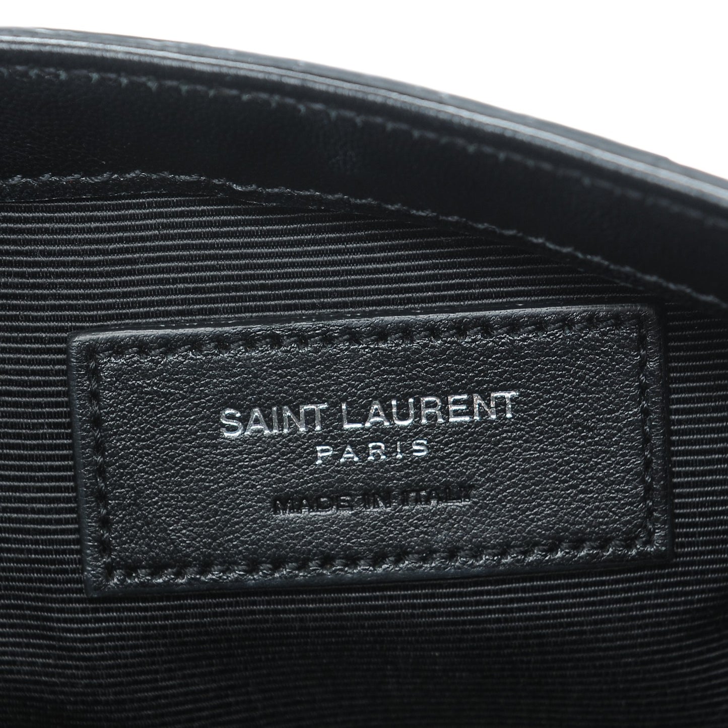 Python Calfskin Embossed Monogram Classic Baby Chain Bag Black