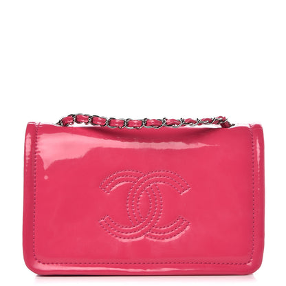 Chanel Vinyl Small Lipstick Flap Fuchsia 1 of 9