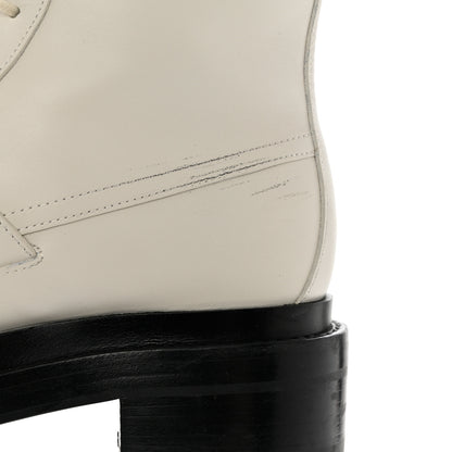 Hermes Glossed Calfskin Funk Ankle Boots 36 Beige Glaise 9 of 10