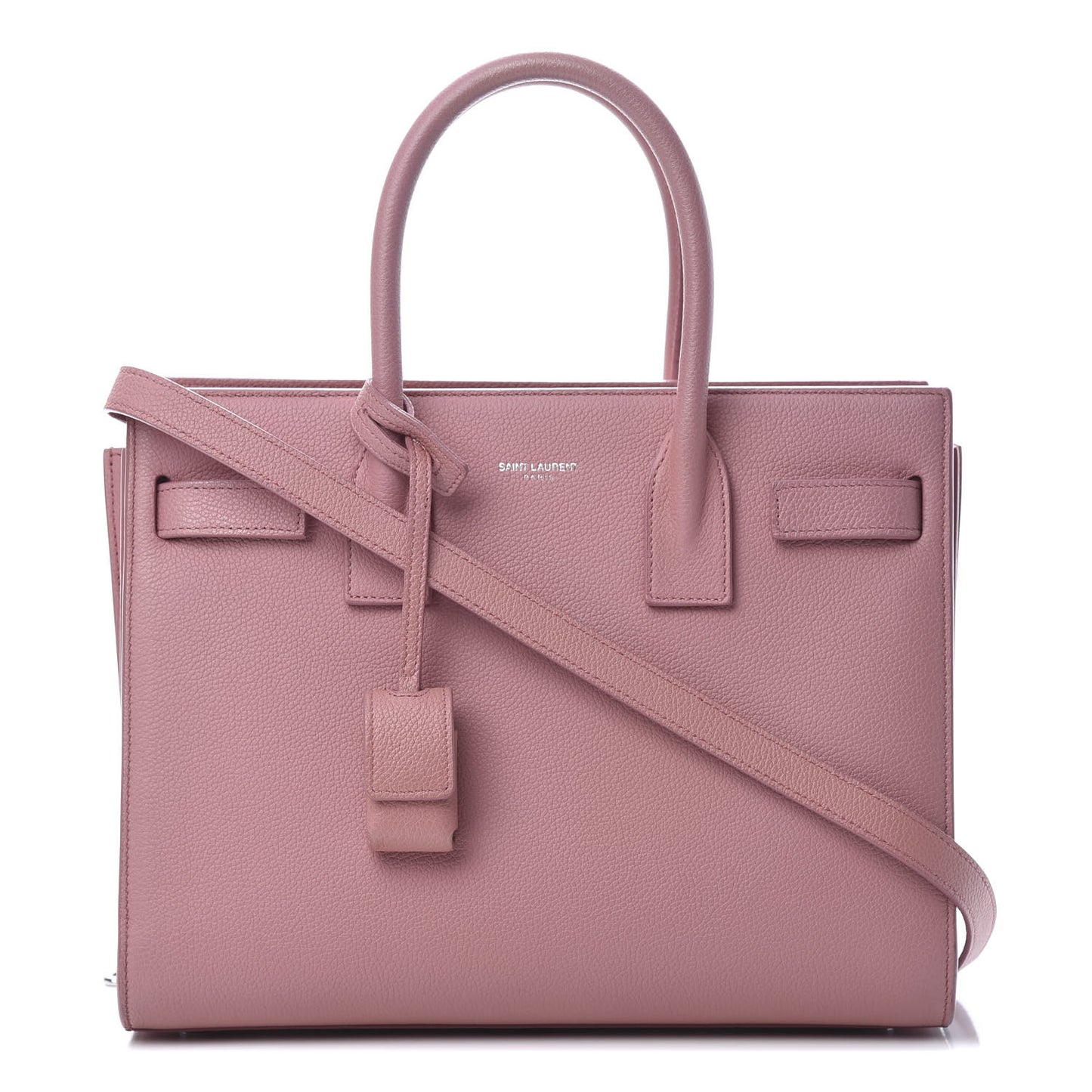 Grained Calfskin Baby Sac De Jour Dark Rose