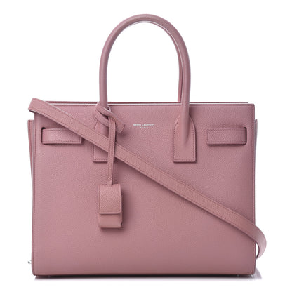 Saint Laurent Grained Calfskin Baby Sac De Jour Dark Rose 1 of 20