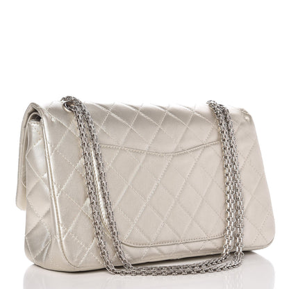 Chanel Metallic Lambskin Quilted 2.55 Reissue 227 Flap Silver 4 of 11