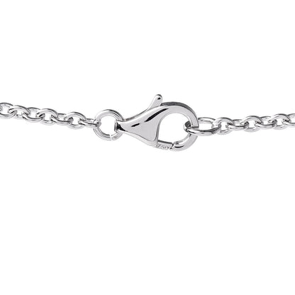 Cartier 18K White Gold Interlocking LOVE Necklace 6 of 6