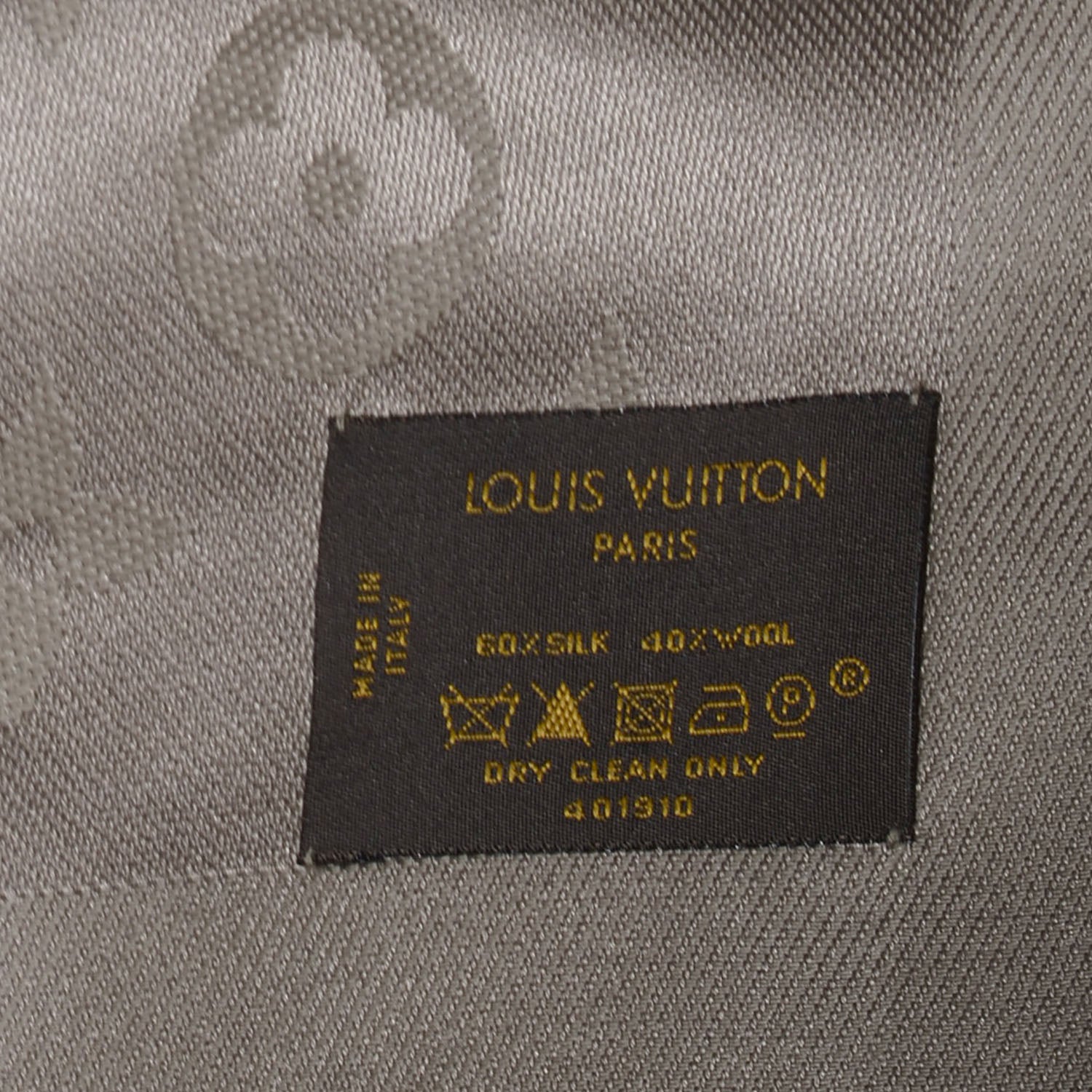 Louis Vuitton Silk Wool Monogram Shawl Verone 5 of 5