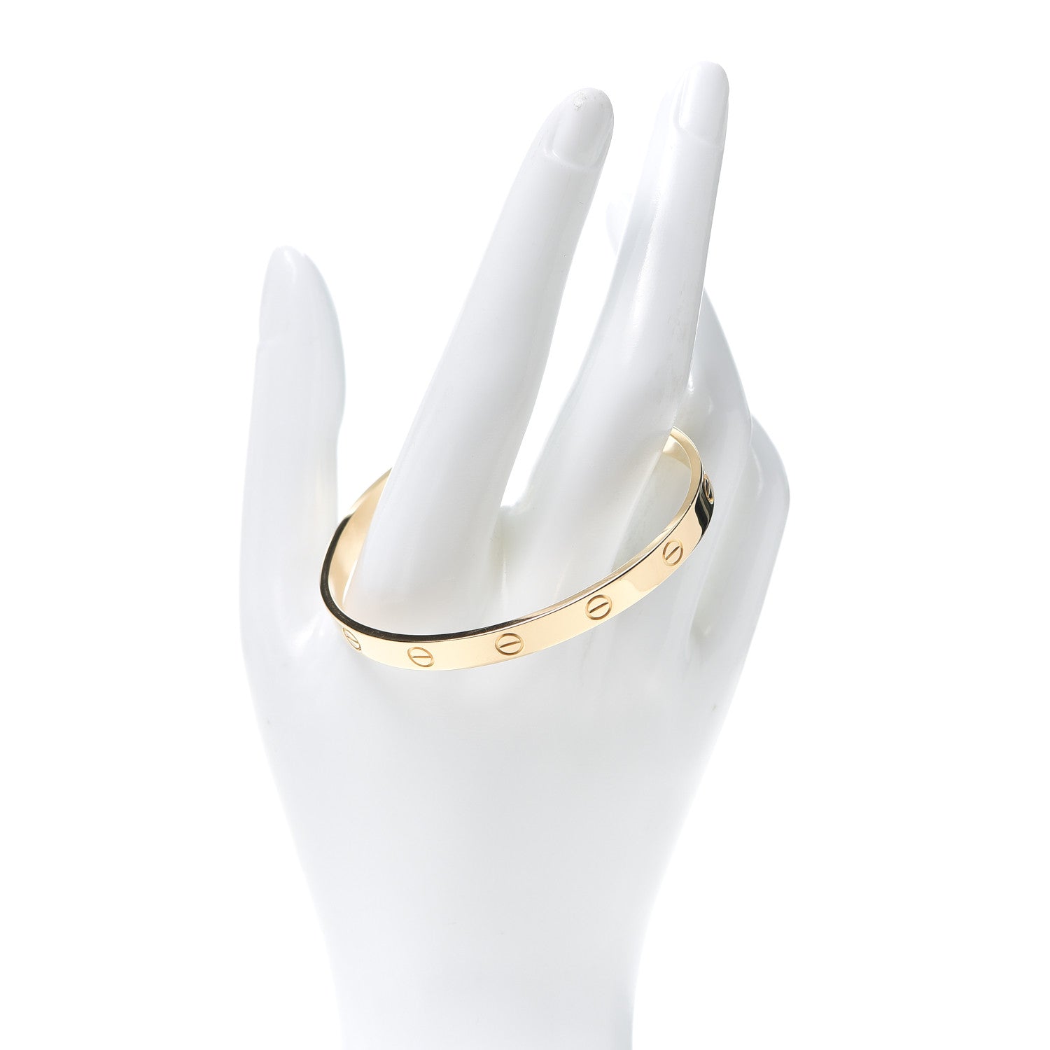 Cartier 18K Yellow Gold LOVE Cuff Bracelet 18 2 of 6