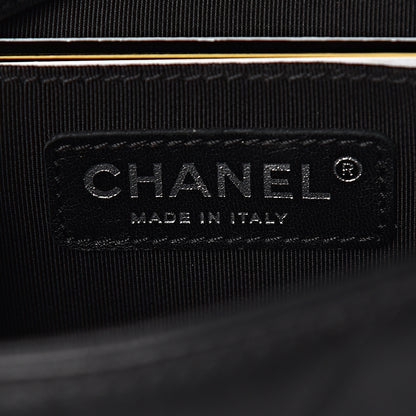 Chanel Lambskin Chevron Quilted Studded Mini Flap Black 6 of 12