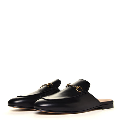 Gucci Calfskin Womens Princetown Slippers 40.5 Black 2 of 6