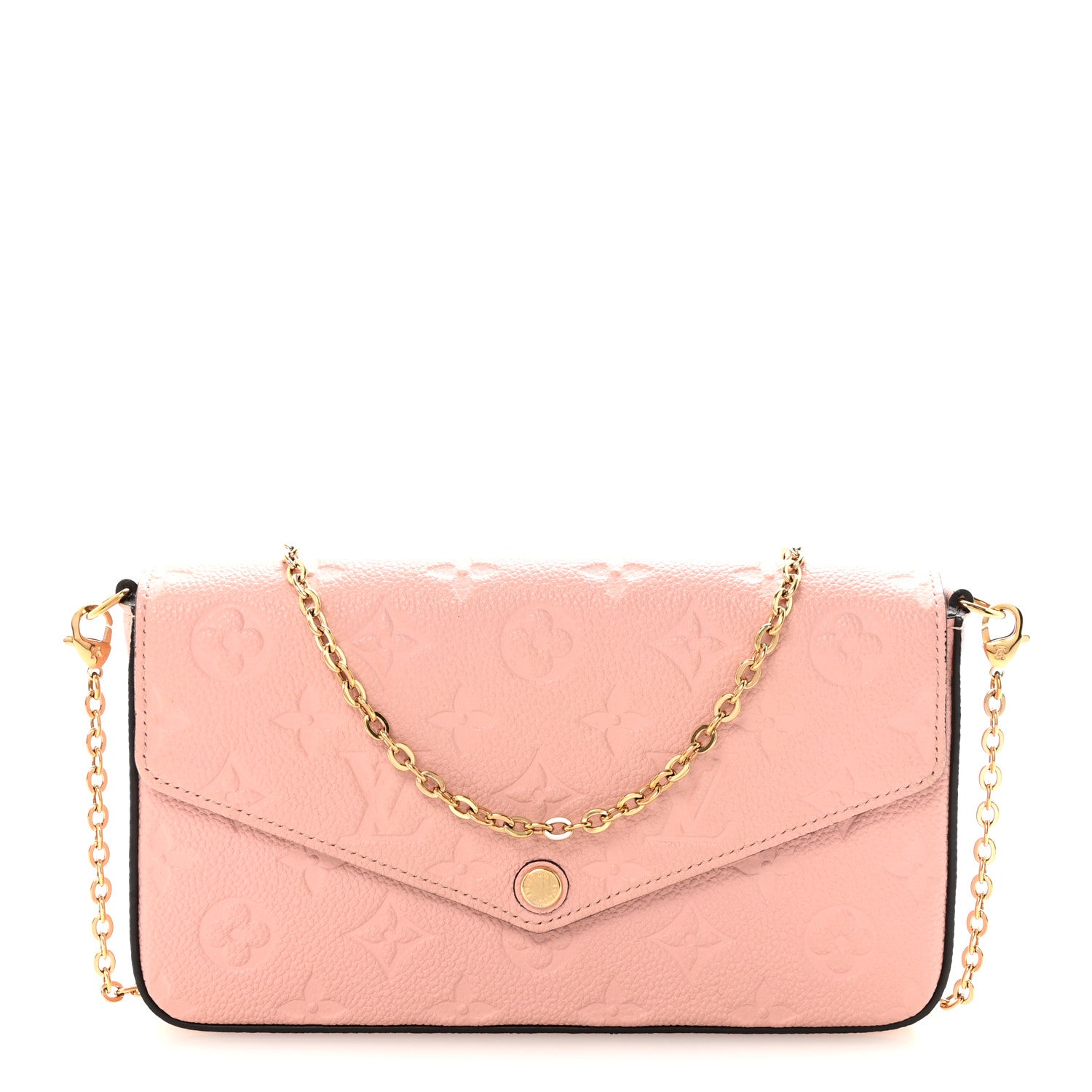 Louis Vuitton Empreinte Pochette Felicie Chain Wallet Rose Poudre 1 of 10