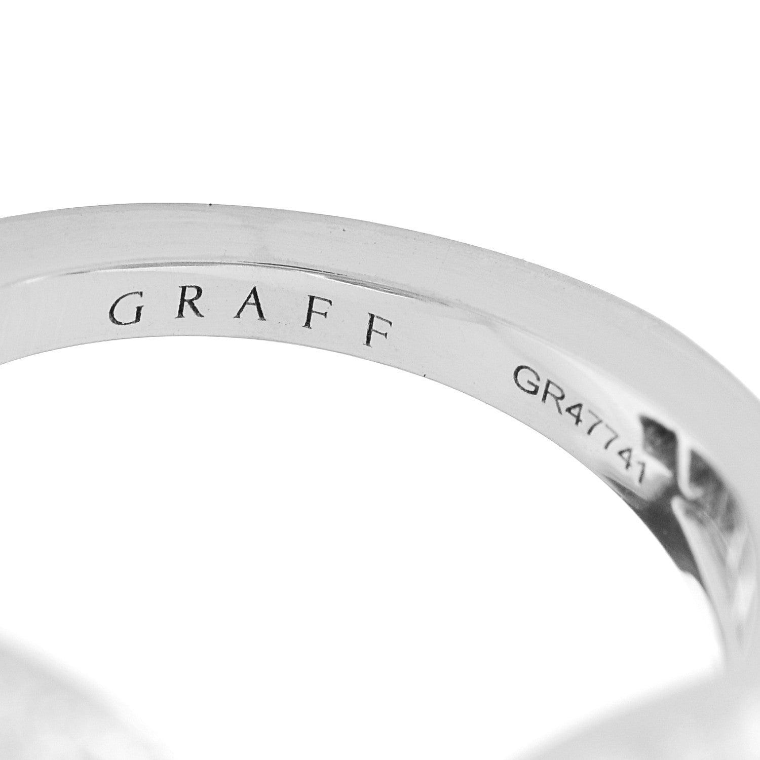 Graff 18K White Gold Diamond Princess Butterfly Ring 49 5 5 of 6