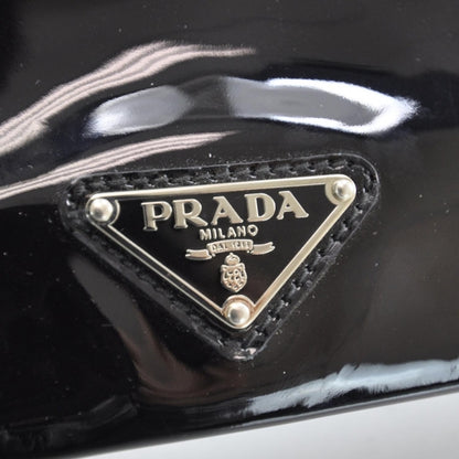 Prada Vernice Flat Clutch Black 8 of 10