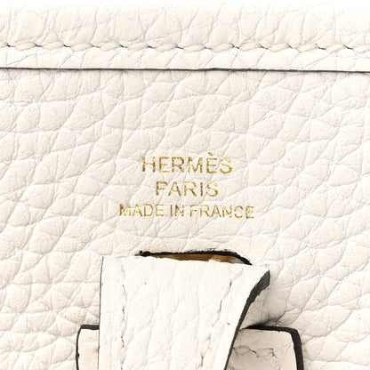 Hermes Taurillon Clemence Amazone Evelyne TPM New White 6 of 11