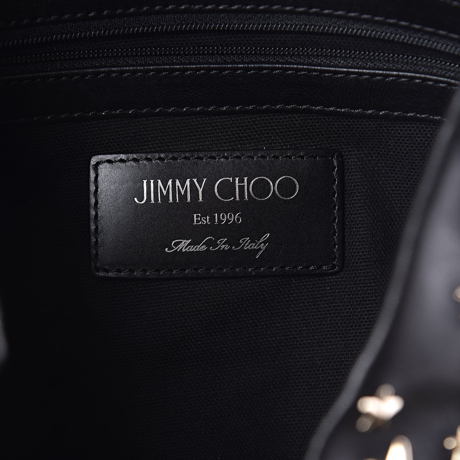 Jimmy Choo Calfskin Sofia Star Studded Tote Black 6 of 9
