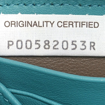 Bottega Veneta Nappa Intrecciato Zip Around Wallet Aqua 8 of 11