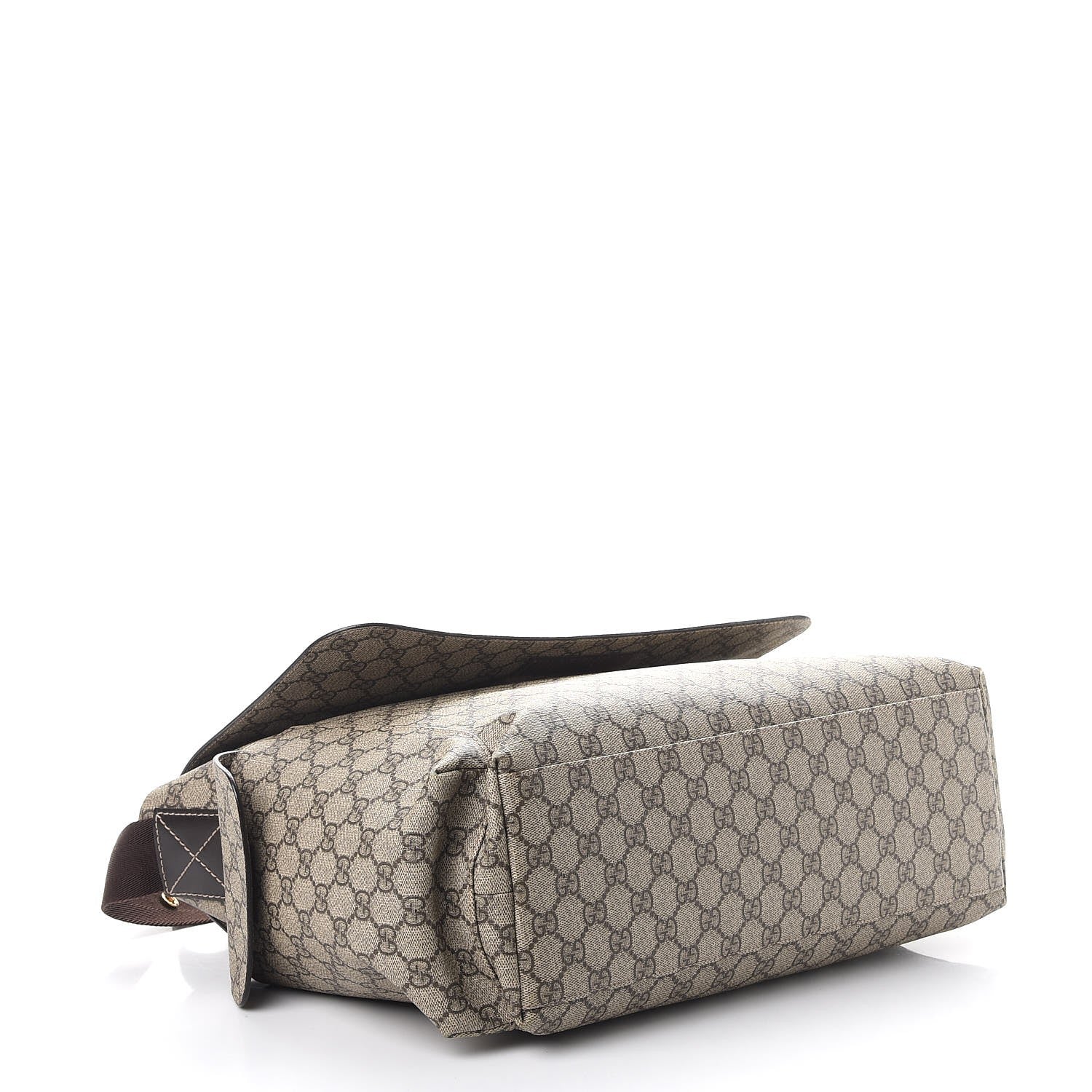 Gucci GG Plus Monogram Messenger Diaper Bag Dark Brown 5 of 11