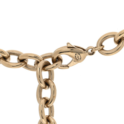 Chanel Crystal Heart CC Necklace Gold 4 of 5