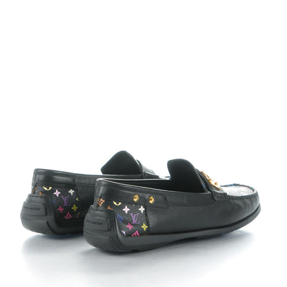 Louis Vuitton Monogram Multicolor Lock Oxford Loafers 41 Black 4 of 7