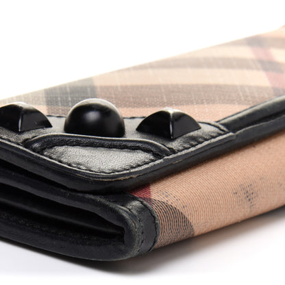 Burberry Nova Check Mega Stud Continental Wallet Black 7 of 13