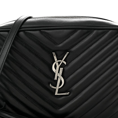 Saint Laurent Calfskin Matelasse Monogram Lou Camera Bag Black 8 of 13
