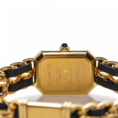 Chanel Stainless Steel Lambskin 20mm Chain Premiere Quartz Watch Gold M 5 of 5