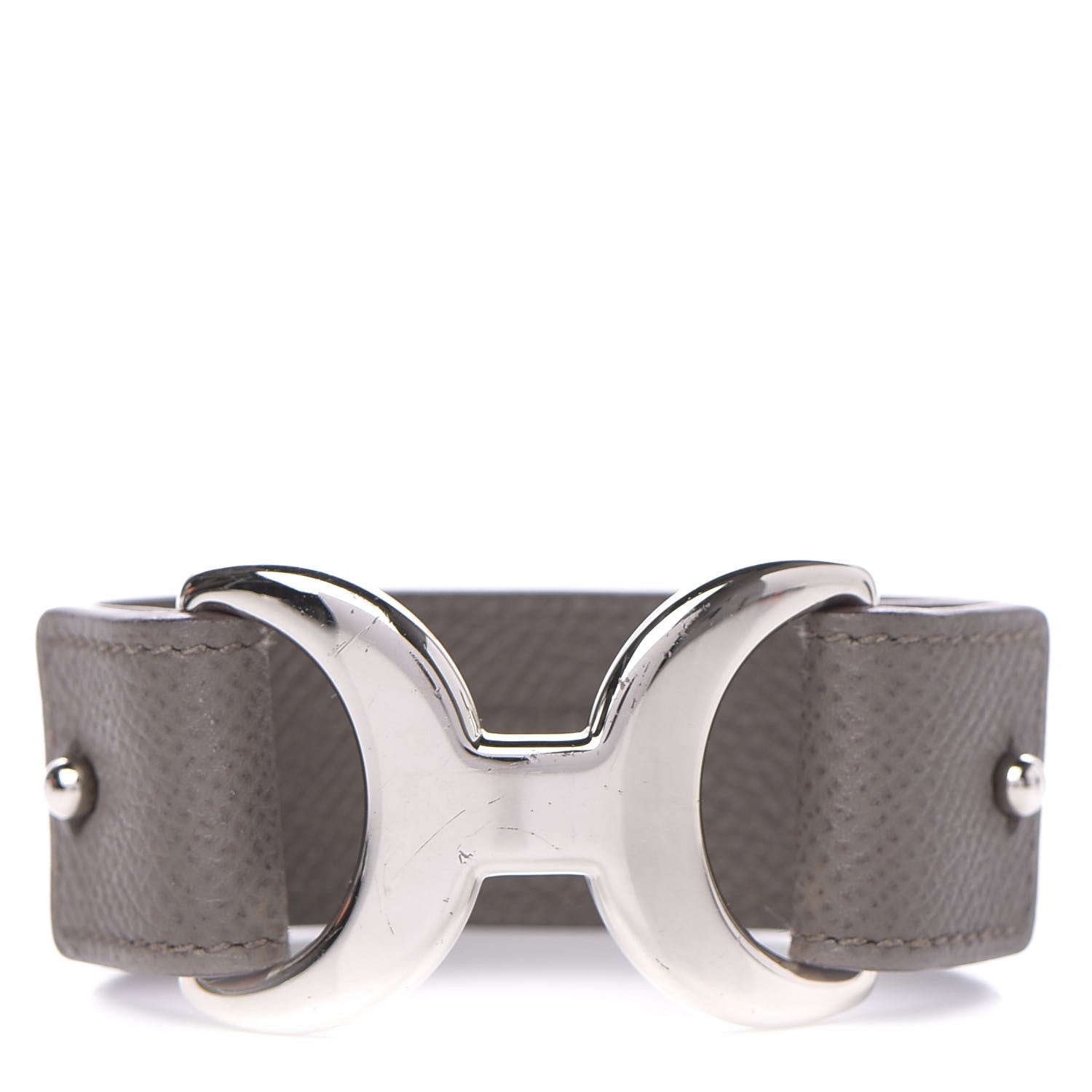 Hermes Epsom Pavane Cuff M Etain 1 of 6