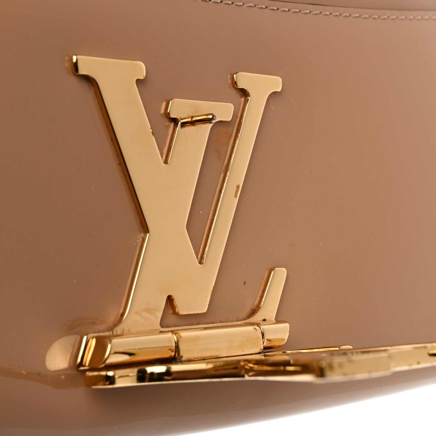 Louis Vuitton Patent Louise Clutch Nude 8 of 13