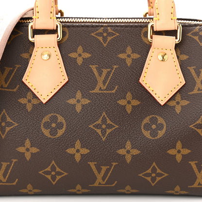 Louis Vuitton Monogram Speedy Bandouliere 20 Beige 7 of 10