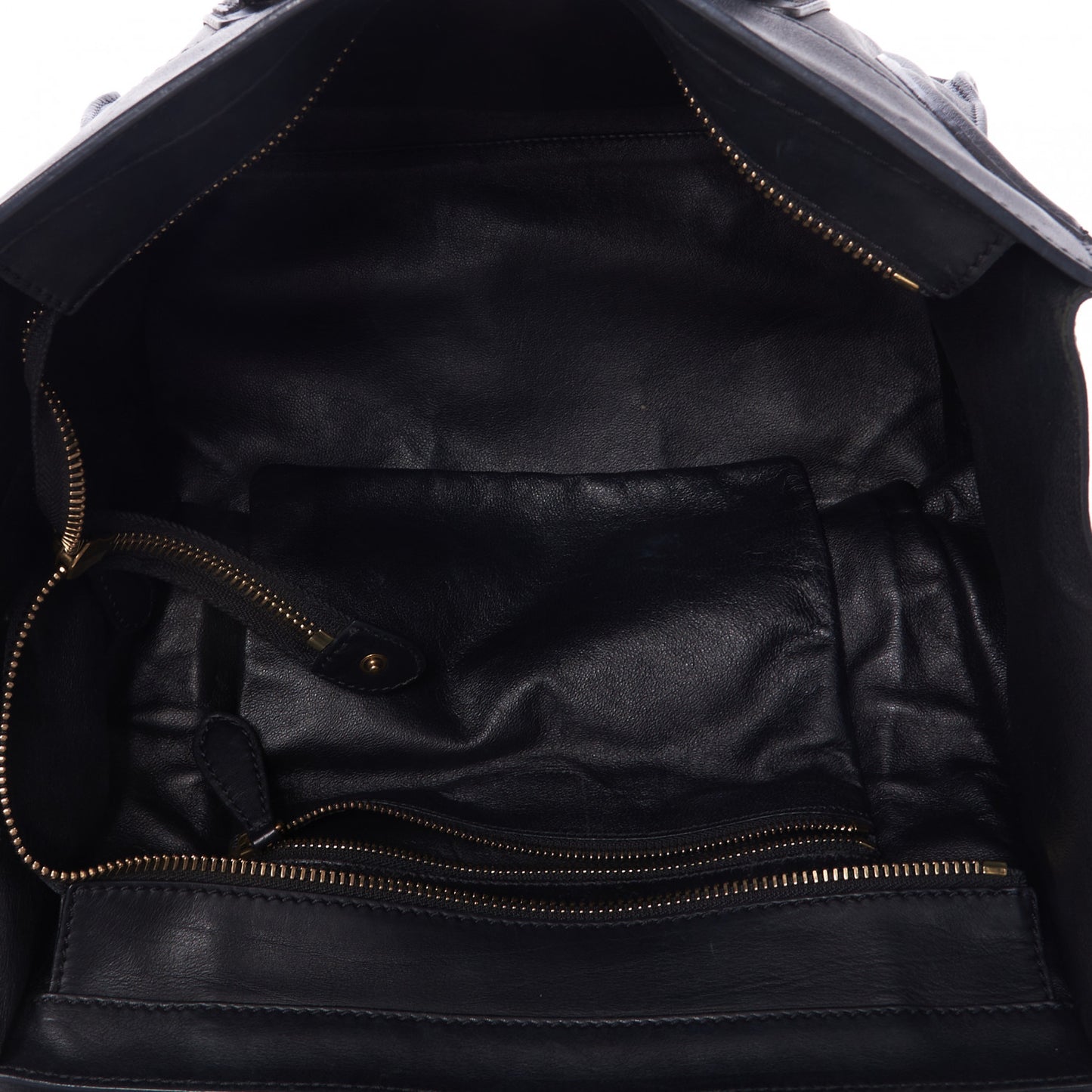 Smooth Calfskin Mini Luggage Black