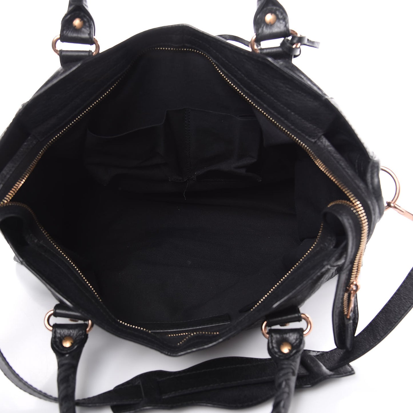 Agneau Giant 12 Rose Gold Hardware City Black