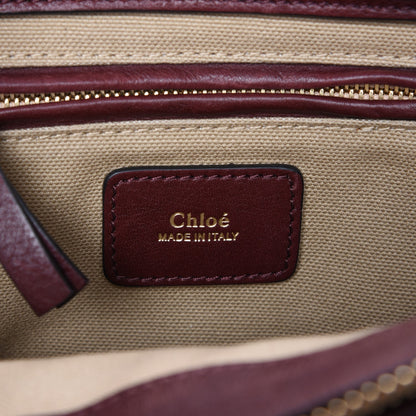 Chloe Suede Calfskin Small Goldie Crossbody Bag Dark Velvet 7 of 9