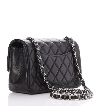 Chanel Lambskin Quilted Mini Rectangular Flap Black 3 of 8