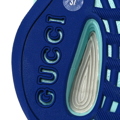 Gucci Technical Knit Fabric Suede Womens Gucci Run Sneakers 37 Lilac 7 of 10