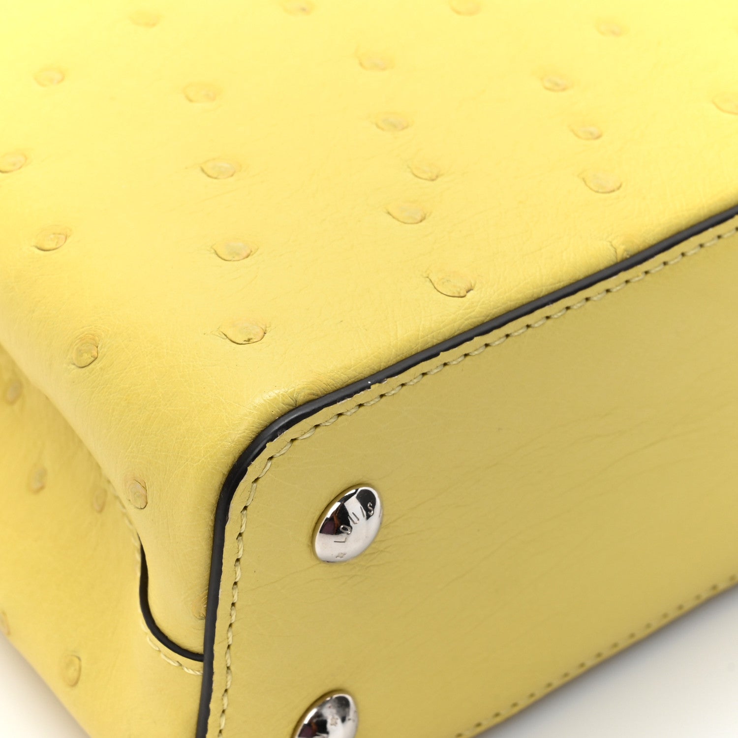 Louis Vuitton Ostrich Capucines Mini Yellow 11 of 11